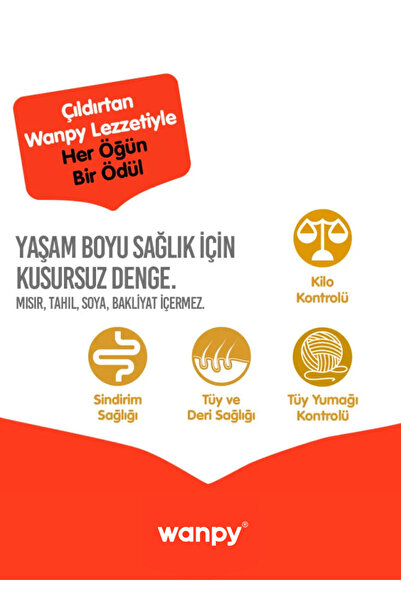 Wanpy Tahılsız Hipoalerjenik Yüksek Proteinli Somonlu Yetişkin Kısırlaştırılmış Kedi Maması 8 kg