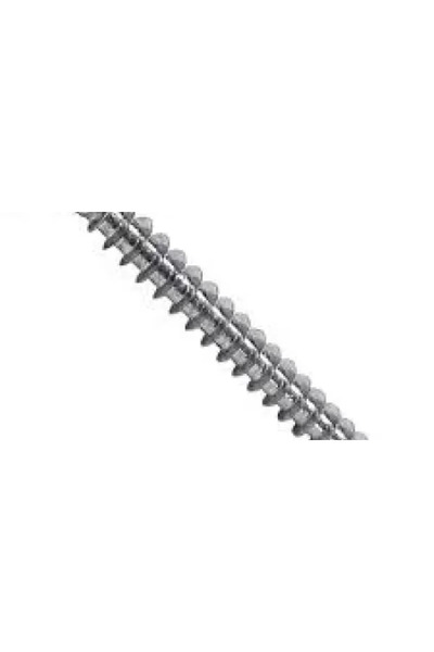 NO BRAND SEA countersunk head dowel screw 8.0x100/60 TX40 white zinc (50 pcs/box)