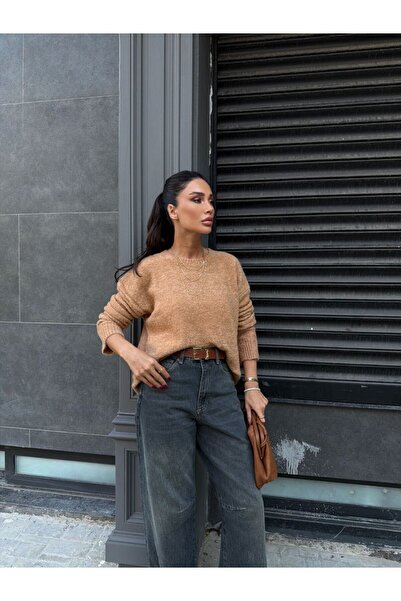 Paraf style pulover casual yumoş supradimensionat