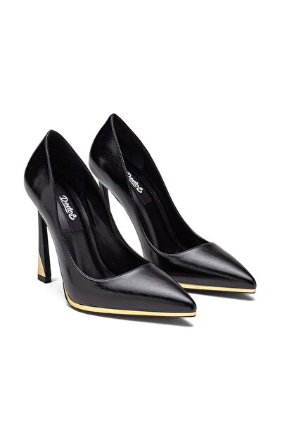 Dedos Women's Special Design High Heels Simple Pointed Toe Evening Dress Shoes 6100