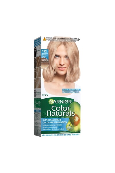 Garnier Color Naturals Set 3 x Vopsea de Par Permanenta Color Naturals 112 Bl...