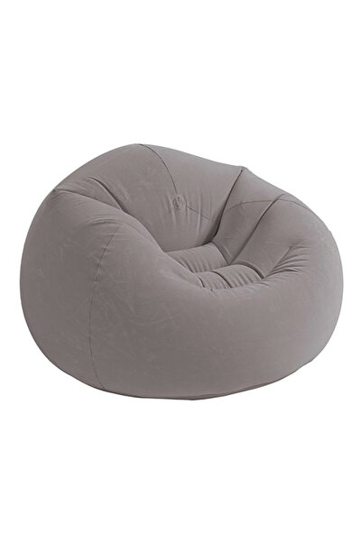 Intex كرسي استرخاء قابل للنفخ محمول بدون أكياس بمقعد واحد، مقاس 42 × 41 بوصة
