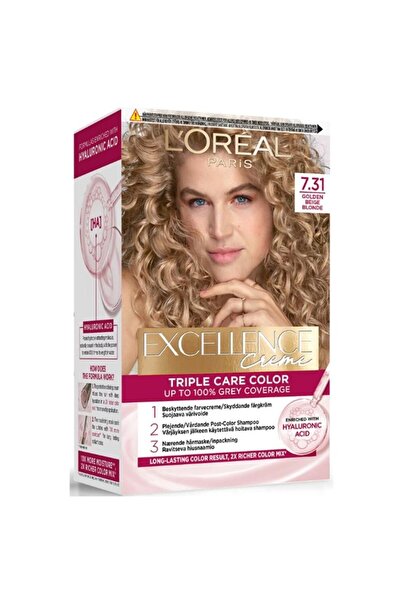 L'Oreal Paris Set 2 x Vopsea Permanenta cu Amoniac, 7.31 Blond Caramel, Excellence Creme