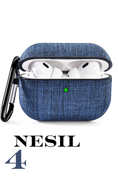 PSGT Airpods Nesil 4 Uyumlu Jean plastik kılıf Kapak Arka Koruma Kabı Koruyucu