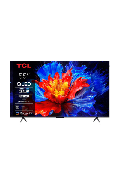 TCL 55 Inch 144Hz Native Refresh Rate Slim Uni-Body QLED Gaming TV