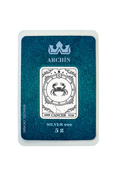 archin Temmuz Ayı Doğumlarına Özel Yengeç Burcu Sembolü Kulce Görünümlü Koleksiyon Saf Gümüş-523