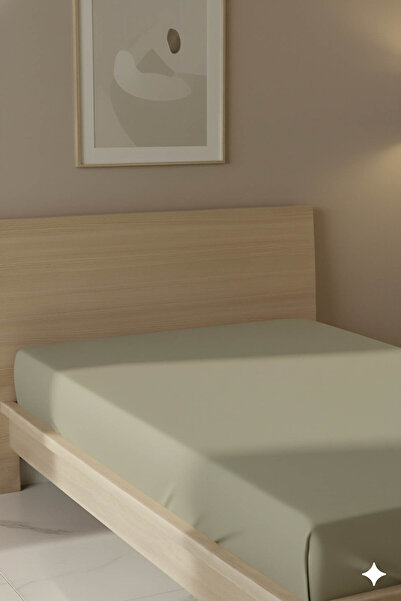 FAVORA 100% Cotton Ranforce Premium Single Plus Fitted Sheet - Beige