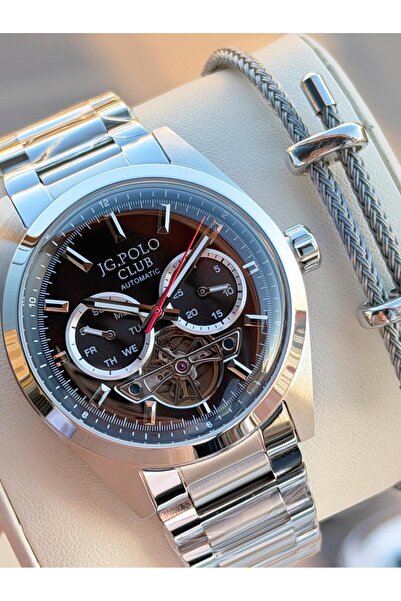 JG. Polo Club Jg.Polo Club Automatic Mechanism Italian Design Bracelet 5Atm Water Resistant Men's Wristwatch 04102.1