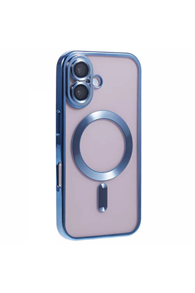Apple Plating Case for iPhone 16, with MagSafe, ElectroEdge | Light Blue, Tra...