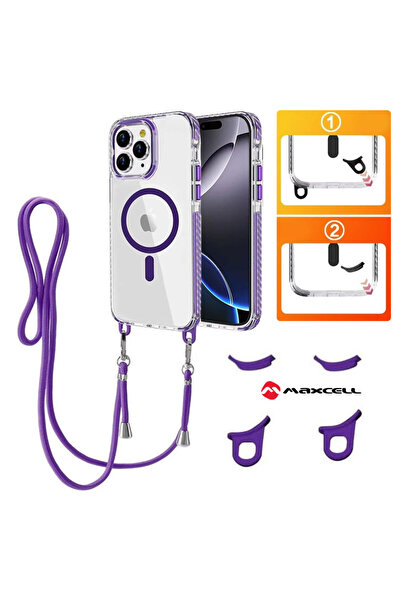 Apple MagFrame Case for iPhone 15 Pro Max, AntiDrop 2in1, Detachable Lanyard,...