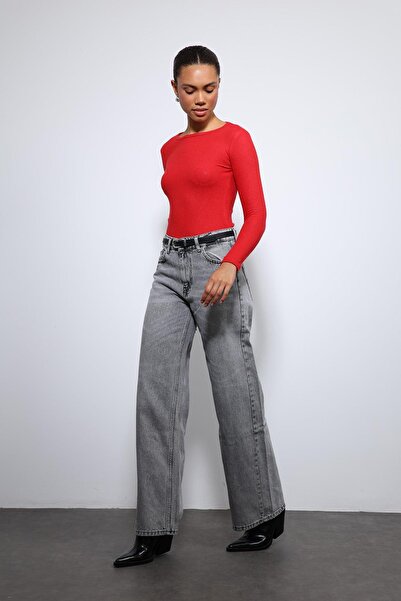 Antioch Red Basic Long Sleeve T-Shirt