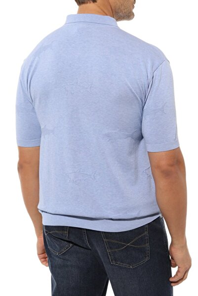 PAUL&SHARK MEN'S KNITTED POLOSHIRT C.WCOTTON