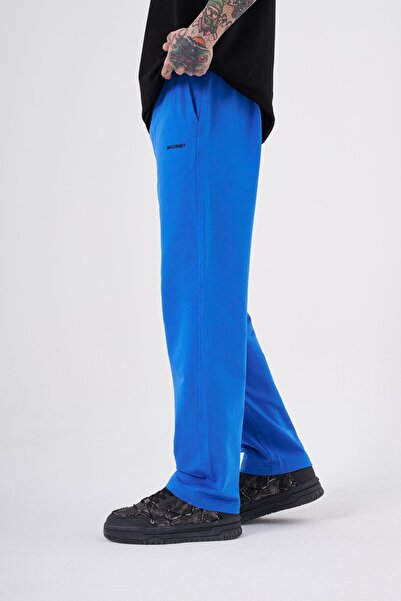 Machinist Ανακουφιστικό φαρδύ παντελόνι αθλητικού τύπου ανοιχτό μπλε