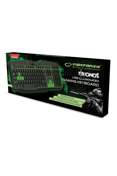 ESPERANZA Keyboard, ESPERANZA, Illumination, USB, Black