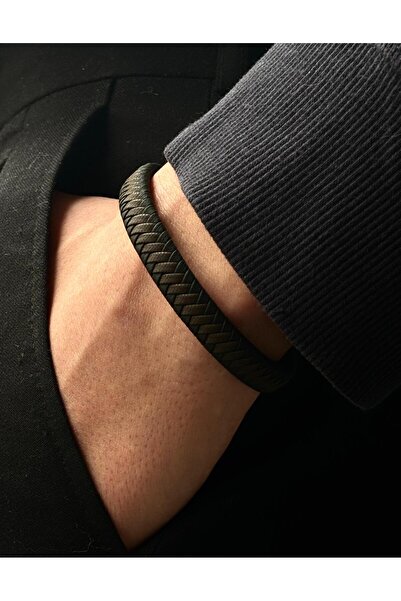 voqplus Men's Leather Bracelet Bl0044