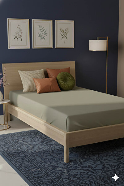 FAVORA 100% Cotton Ranforce Premium Single Fitted Sheet - Mink