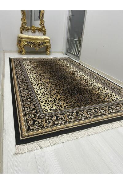 HTC HALI Dijital Baskılı Yıkanabilir Kaymaz Deri Tabanlı Leke Tutmaz Dekorati...