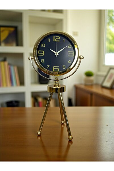 Genel Markalar Zentime Gold Lüks Üç Ayaklı Masa Saati