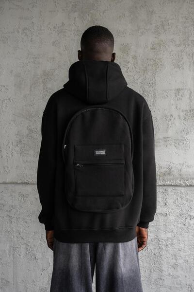 Machinist Men's Bag Zip Hoodie Black