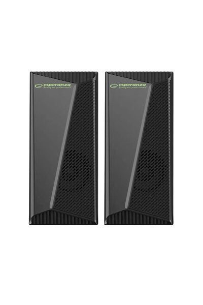ESPERANZA EGS106 stereo speakers, 2.0, 6W, 3.5mm jack connection, USB power supply, Rainbow