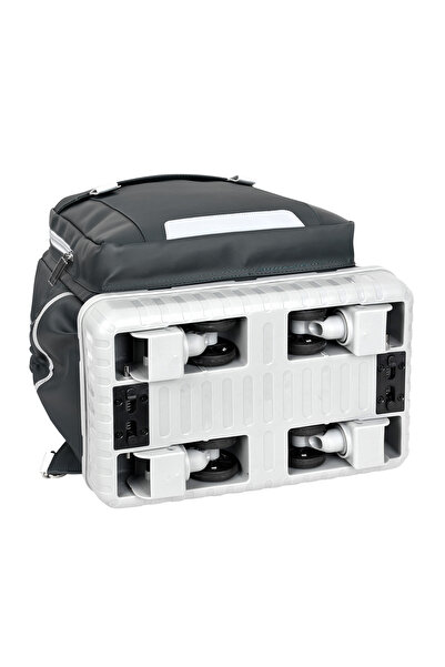 BGT BEGATİ Foldable Wheeled Backpack for Daily Use with Hidden Drawer Bag