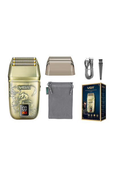 VGR V-349 Voyager Profesyonel Sıfırlama Tıraş Makinesi - Titanyum Başlık & LE...
