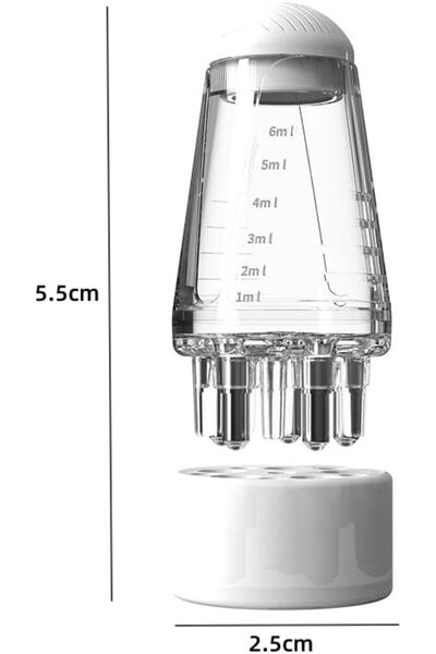 Yelajoy 2PCS Hair Oil Applicator & Scalp Massager,Scalp Massage Comb with Roller Ball,Twist-On Top Tip Cap