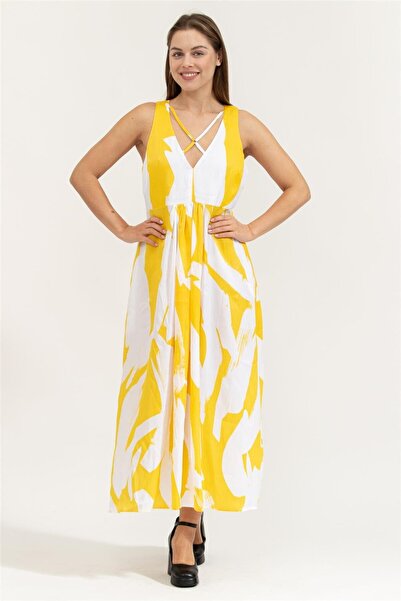 Dkny Prntd Maxi Kadın Elbise
