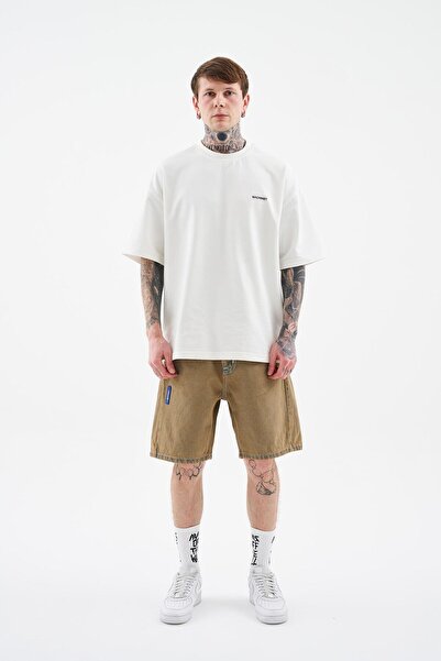 Machinist Men's Basic Dark Jean Shorts Brown