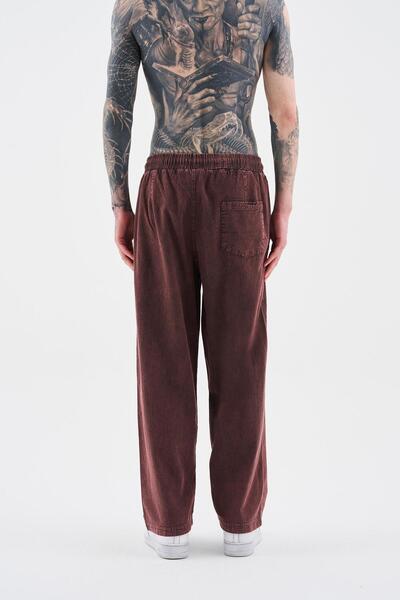 Machinist Ανδρικό παντελόνι Effected Washable Basic σε καφέ χρώμα