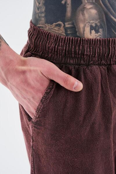 Machinist Ανδρικό παντελόνι Effected Washable Basic σε καφέ χρώμα