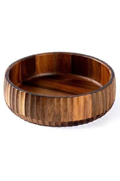 Tantitoni Inter 008-01 Acacia Wood Bowl with Lid 22X6 cm