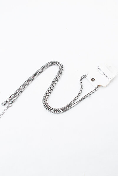 Sortie Aksesuar سلسلة ملتوية متوسطة السُمك من الفولاذ المقاوم للصدأ للجنسين 4...