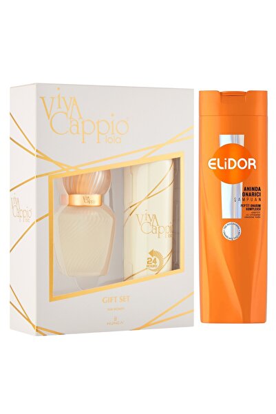 VİVA Lola Kadın Parfüm Edt 60 Ml + Deodorant 150 Ml Set + Elidor Onarıcı Şamp...