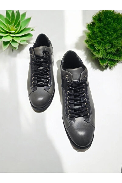 GokceKundura06 Men's Genuine Leather Lace-Up Shoes
