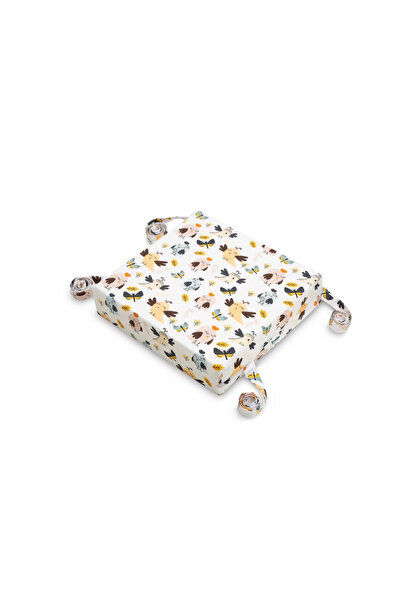 Sensillo Pernuta inaltator pentru scaun copii Birds 32x32x8 cm cu husa detasabila din bumbac,prevazu