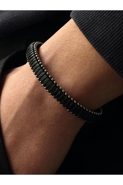 voqplus Men's Leather Bracelet Bl0050
