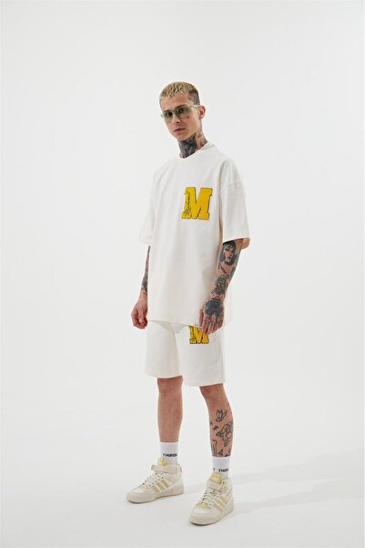 Machinist Men's Relaxed Shorts Optical White