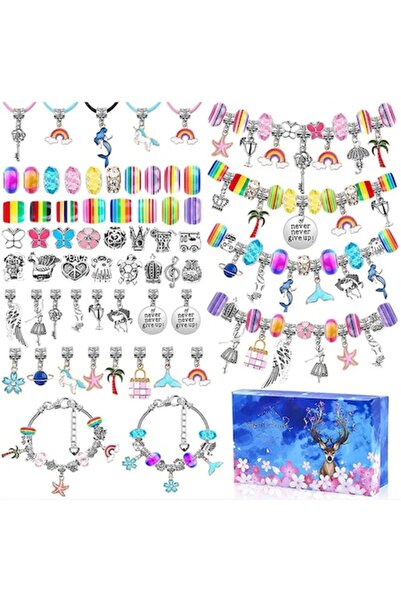 Optim Solution Set de bijuterii creative, 112 piese, mărgele și pandantive, m...