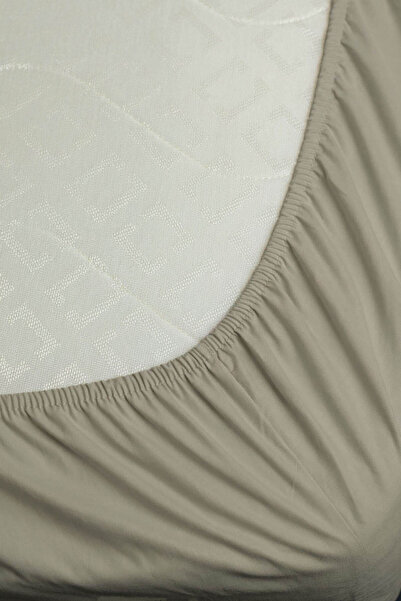 FAVORA 100% Cotton Ranforce Premium Single Fitted Sheet - Mink