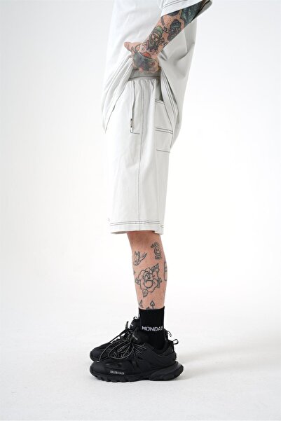 Machinist Men's Premium Sewing Oversized Shorts Space Gray