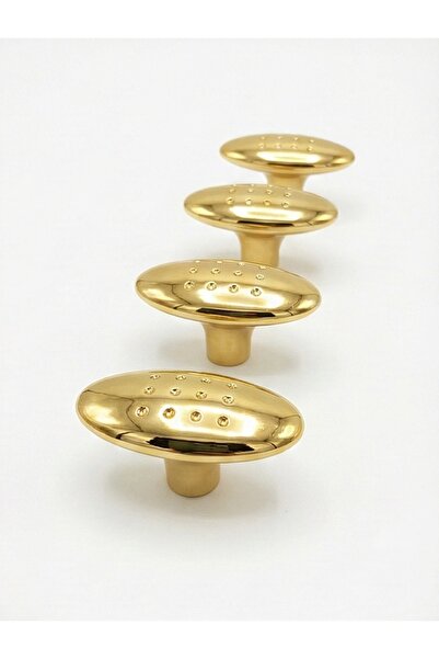 İnan 5 Adet Lüks Metal Düğme Kulp | Mutfak Dolap Çekmece Mobilya Kulbu - Fark...