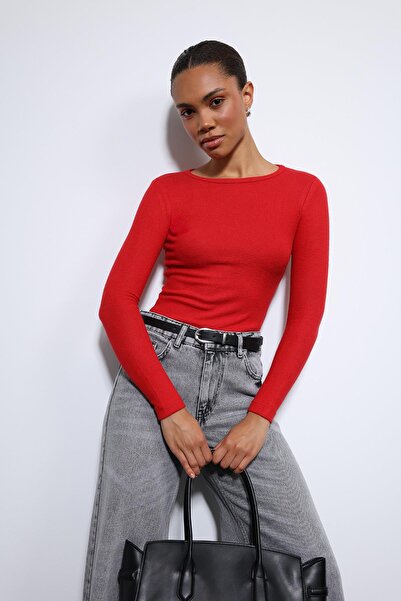 Antioch Red Basic Long Sleeve T-Shirt