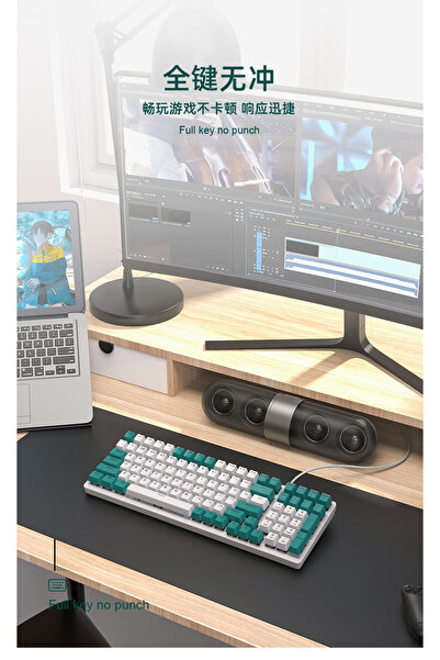 HXSJ Mechanical Keyboard 100 Key Game Customized Hot Plug Axis Gaming Computer Keyboard