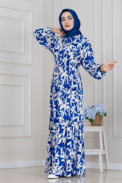 Sevitli Φόρεμα με μοτίβο τούνελ από κισσό-ΜΠΛΕ