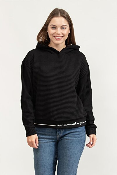 Armani Exchange 6RYM77YJDXZ FELPA Siyah