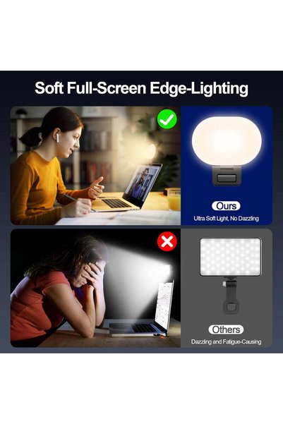 M.A&F's M.A&F 80 LED Full-Screen Selfie Light, Portable Fill Ring Light, 3 Modes, 10 Levels