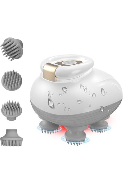 Yelajoy Electric Scalp Massager,Handheld Cordless 3 Speed Mode,for Hair Growth and Stress Relax,Waterproof