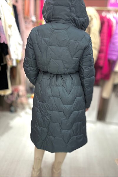 Brielle Women's Puffer Quilted Jacket with Long Sleeves - Premium Petrol Blue