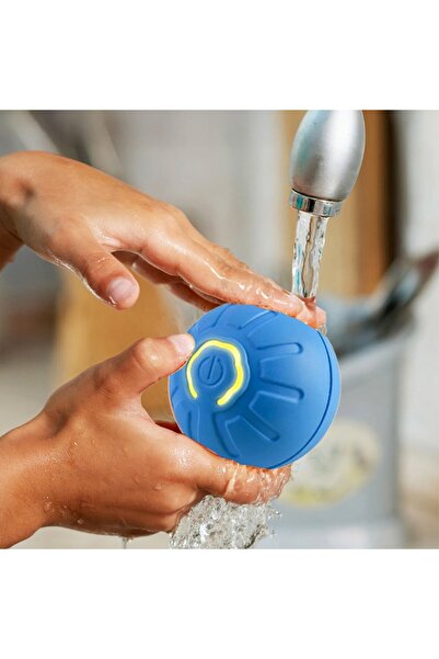 Optim Solution Jucărie interactivă cu minge vibratoare LED pentru câini și pisici, 45 mm, 300 mAh, USB - Albastră